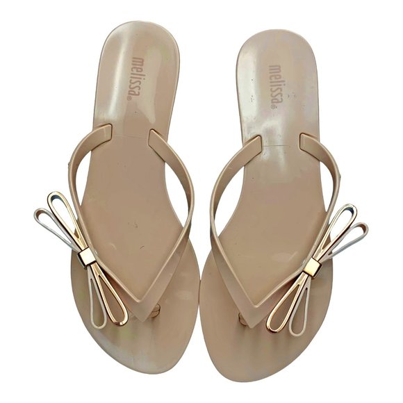 MELISSA Harmonic Make A Wish Double Bow Thong Jelly‎ Sandals - Picture 9 of 12